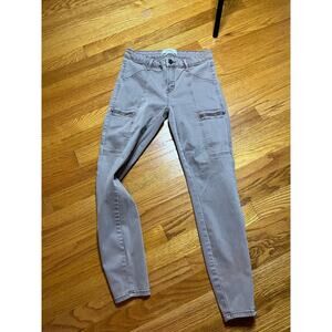 Pistola taupe zipper pocket zipper hem skinny jeans size 27‎ retro boho
